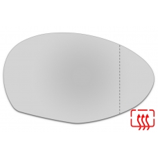 Зеркальный элемент правый ALFA ROMEO 147 I с 2000 по 2010 год выпуска, асферика нейтральный с обогревом 11470000