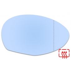 Зеркальный элемент правый ALFA ROMEO 147 I с 2000 по 2010 год выпуска, асферика голубой с обогревом 11470010