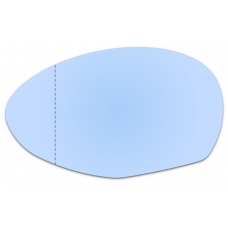 Зеркальный элемент левый ALFA ROMEO 147 I с 2000 по 2010 год выпуска, асферика голубой без обогрева 11470011