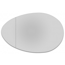 Зеркальный элемент левый ALFA ROMEO 156 I с 1997 по 2007 год выпуска, асферика нейтральный без обогрева 11569801