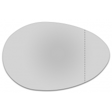 Зеркальный элемент правый ALFA ROMEO 156 I с 1997 по 2007 год выпуска, асферика нейтральный без обогрева 11569805