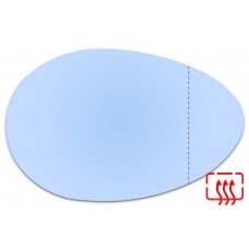 Зеркальный элемент правый ALFA ROMEO 156 I с 1997 по 2007 год выпуска, асферика голубой с обогревом 11569810