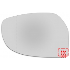 Зеркальный элемент левый CHERY Kimo с 2007 по 2014 год выпуска, асферика нейтральный с обогревом 15251106