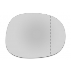 Зеркальный элемент правый CHERY Indis I с 2010 по 2015 год выпуска, асферика нейтральный без обогрева 15441005