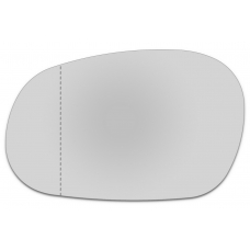 Зеркальный элемент левый CHEVROLET Lanos I с 1997 по 2009 год выпуска, асферика нейтральный без обогрева 16449701