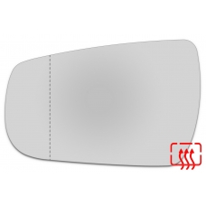 Зеркальный элемент левый CHEVROLET Malibu IX с 2015 по 2018 год выпуска, асферика нейтральный с обогревом 16541506