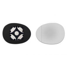 Зеркальный элемент левый CITROEN C1 I с 2008 по 2014 год выпуска, асферика нейтральный без обогрева 19110801