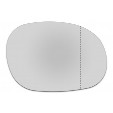 Зеркальный элемент правый CITROEN C2 с 1998 по 2009 год выпуска, асферика нейтральный без обогрева 19120005