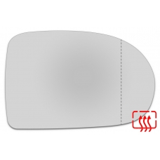 Зеркальный элемент правый DODGE Caliber I с 2006 по 2009 год выпуска, асферика нейтральный с обогревом 24110600