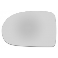 Зеркальный элемент левый DODGE Caliber I с 2006 по 2009 год выпуска, асферика нейтральный без обогрева 24110601
