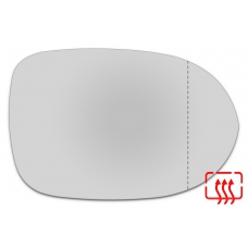 Зеркальный элемент правый DODGE Caliber I с 2009 по 2011 год выпуска, асферика нейтральный с обогревом 24110900