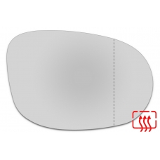 Зеркальный элемент правый FORD KA III с 2014 по год выпуска, асферика нейтральный с обогревом 28591400
