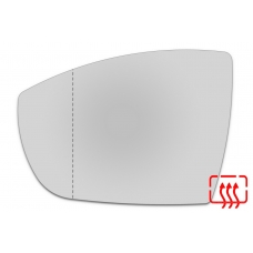 Зеркальный элемент левый FORD S-MAX I с 2010 по 2015 год выпуска, асферика нейтральный с обогревом 28760606