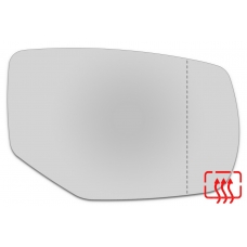 Зеркальный элемент правый HONDA Accord IX с 2012 по 2015 год выпуска, асферика нейтральный с обогревом 36101100