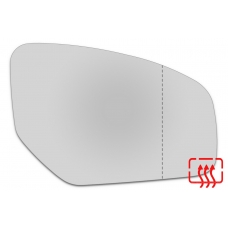 Зеркальный элемент правый HONDA Civic IX с 2011 по 2015 год выпуска, асферика нейтральный с обогревом 36201200