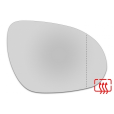 Зеркальный элемент правый HYUNDAI i30 I с 2007 по 2011 год выпуска, асферика нейтральный с обогревом 39190700