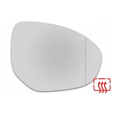 Зеркальный элемент правый MAZDA 2 II с 2008 по 2014 год выпуска, асферика нейтральный с обогревом 62220800