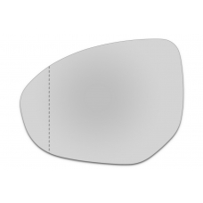 Зеркальный элемент левый MAZDA 2 II с 2008 по 2014 год выпуска, асферика нейтральный без обогрева 62220801