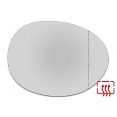 Зеркальный элемент правый MINI Hatch III с 2013 по 2018 год выпуска, асферика нейтральный с обогревом 64331300