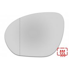 Зеркальный элемент левый NISSAN Juke I с 2010 по 2014 год выпуска, асферика нейтральный с обогревом 69131006