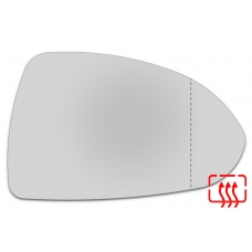 Зеркальный элемент правый OPEL Corsa E с 2014 по 2019 год выпуска, асферика нейтральный с обогревом 70331400