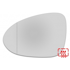 Зеркальный элемент левый PORSCHE Macan I с 2013 по 2021 год выпуска, асферика нейтральный с обогревом 75301306