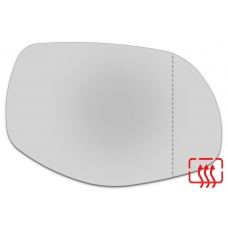 Зеркальный элемент правый PORSCHE Cayenne I с 2007 по 2010 год выпуска, асферика нейтральный с обогревом 75550700
