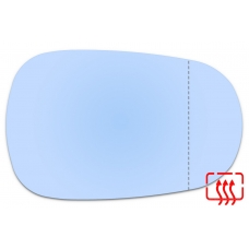 Зеркальный элемент основной RENAULT Logan I с 2004 по 2009 год выпуска, асферика голубой с обогревом 76300338