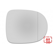 Зеркальный элемент основной RENAULT Twingo II с 2012 по 2014 год выпуска, асферика нейтральный с обогревом 76441234