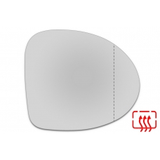 Зеркальный элемент правый RENAULT Symbol II с 2008 по 2012 год выпуска, асферика нейтральный с обогревом 76770800