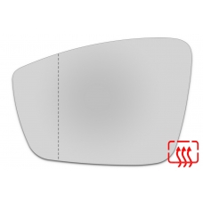 Зеркальный элемент левый SKODA Citigo I с 2011 по 2020 год выпуска, асферика нейтральный с обогревом 84701106