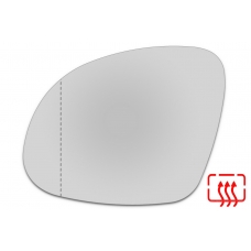 Зеркальный элемент левый SKODA Yeti I с 2010 по 2018 год выпуска, асферика нейтральный с обогревом 84901006