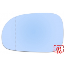 Зеркальный элемент левый SSANG YONG Rodius I с 2004 по 2013 год выпуска, асферика голубой с обогревом 87520416