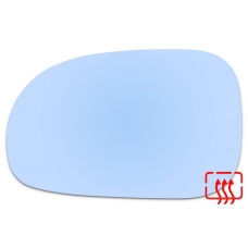 Зеркальный элемент левый SSANG YONG Rodius I с 2004 по 2013 год выпуска, сфера голубой с обогревом 87520418