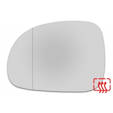 Зеркальный элемент левый SSANG YONG Stavic с 2013 по 2020 год выпуска, асферика нейтральный с обогревом 87551306