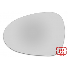 Зеркальный элемент левый TAGAZ C10 с 2011 по 2013 год выпуска, сфера нейтральный с обогревом 90101108
