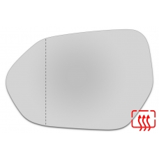 Зеркальный элемент левый TOYOTA Camry VIII с 2018 по 2022 год выпуска, асферика нейтральный с обогревом 92201806