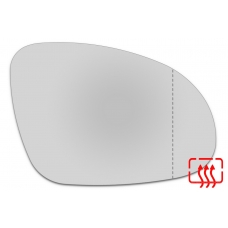 Зеркальный элемент правый VOLKSWAGEN Jetta V с 2005 по 2011 год выпуска, асферика нейтральный с обогревом 93200500