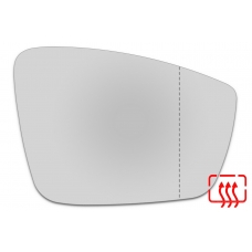 Зеркальный элемент правый VOLKSWAGEN Polo V с 2009 по 2015 год выпуска, асферика нейтральный с обогревом 93640900