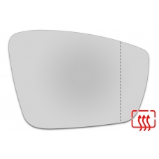 Зеркальный элемент правый VOLKSWAGEN Polo V с 2014 по 2020 год выпуска, асферика нейтральный с обогревом 93641000