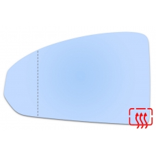 Зеркальный элемент левый AUDI TT III с 2014 по год выпуска, асферика голубой с обогревом 94331416