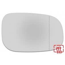 Зеркальный элемент правый VOLVO C30 I с 2007 по 2010 год выпуска, асферика нейтральный с обогревом 95300700
