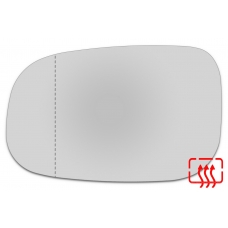 Зеркальный элемент левый VOLVO C30 I с 2007 по 2010 год выпуска, асферика нейтральный с обогревом 95300706