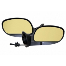 Комплект боковых зеркал LOGAN НТ А тросовая регулировка, золотистый антиблик T76309876