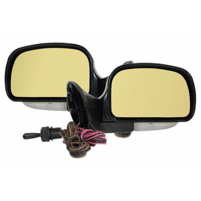 Комплект боковых зеркал LOGAN ЛТ УАО тросовая регулировка, обогрев, указатель поворота, золотистый антиблик Z76307878