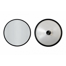 Зеркало обзорное ОБЗОР 300 (d-300mm) плоское, нейтральное (Белое) OBZOR-300W